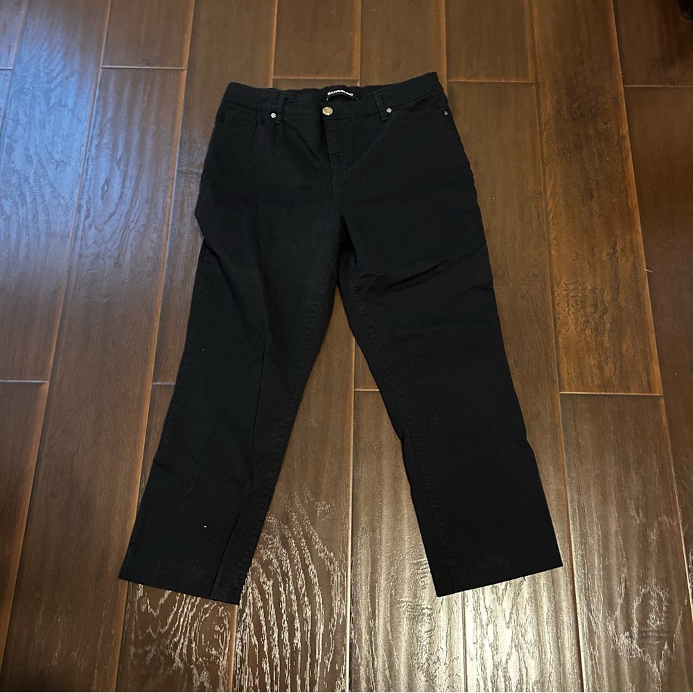 Bandolino Amy Black Khaki Pants Women’s Size 12